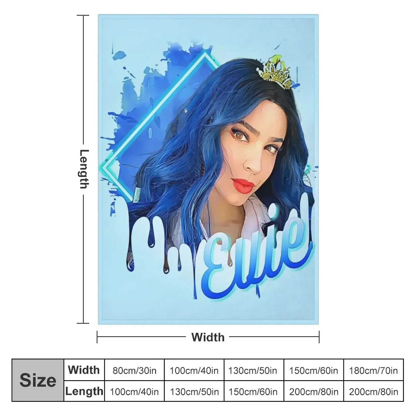 Evie Queen - Descendants 3 Throw Blanket Cute Hair Blankets