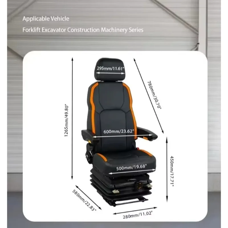 Boat Chair PVC Captain Chair With Hand Rest Adjustable Backrest Marine Seat With Shock-absorbing Base Retractable Seat Belt