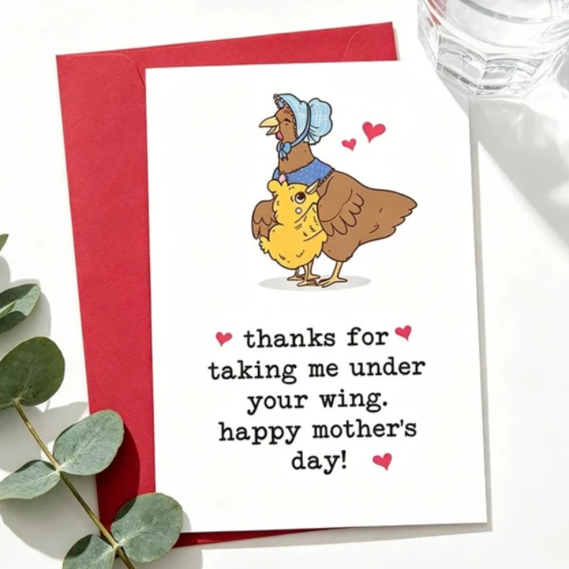 Fun Mother's Day Greeting Cards and Birthday Gifts for Stepmothers and Foster Mothers Cute Hens and Chicks