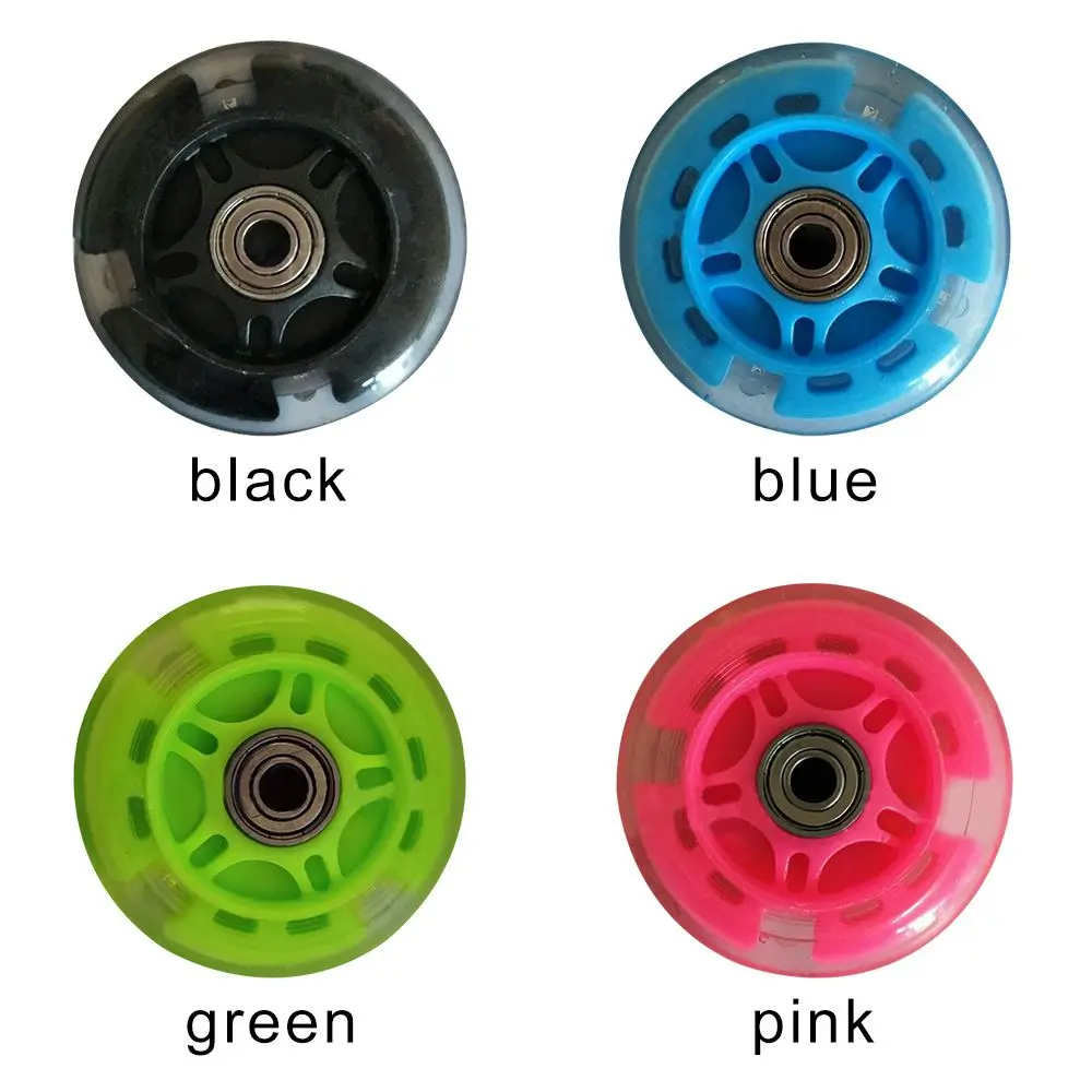 LED Scooter Wheel com rolamentos, rodas Skate, 4 cores, alta qualidade Light presentes