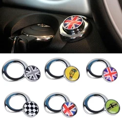 3D Metal Car One-click Start Button Cover Stickers For MINI Cooper R55 R56 R57 R58 R59 R60 Auto Interior Decoration Accessories