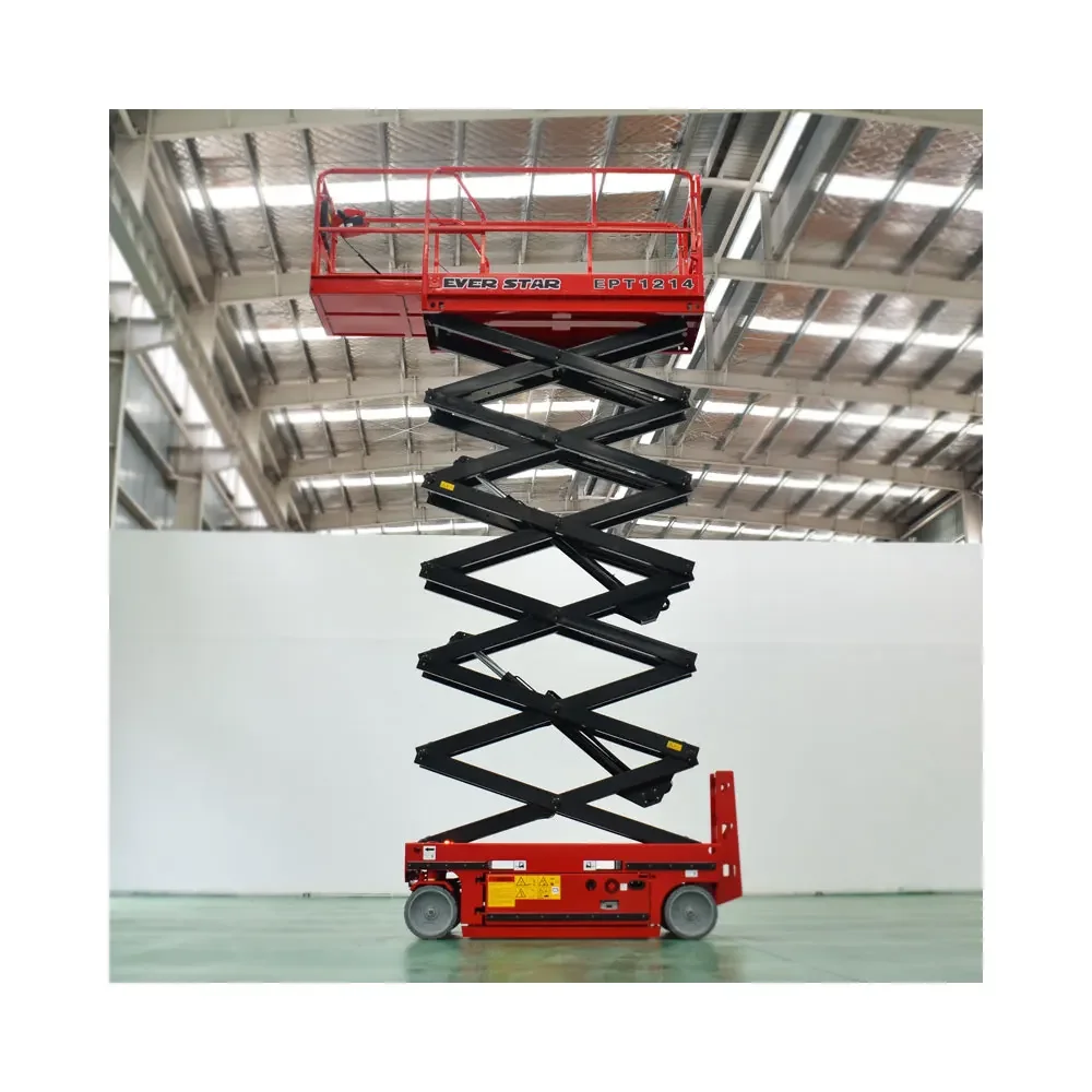 High Quality 14m 230KG Motor Tracked Mobile Aerial Elevating Scissor Lift Work Platform