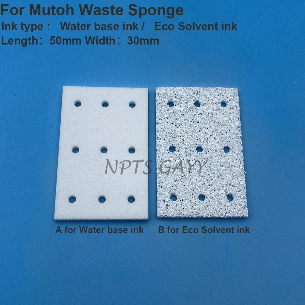 Mutoh VJ1604 VJ1604W Capping Waste Sponge Solvent Filter For Mutoh VJ1204 RJ900 RJ900C Serge Mist Pad Waste Ink Sponge Cleaner