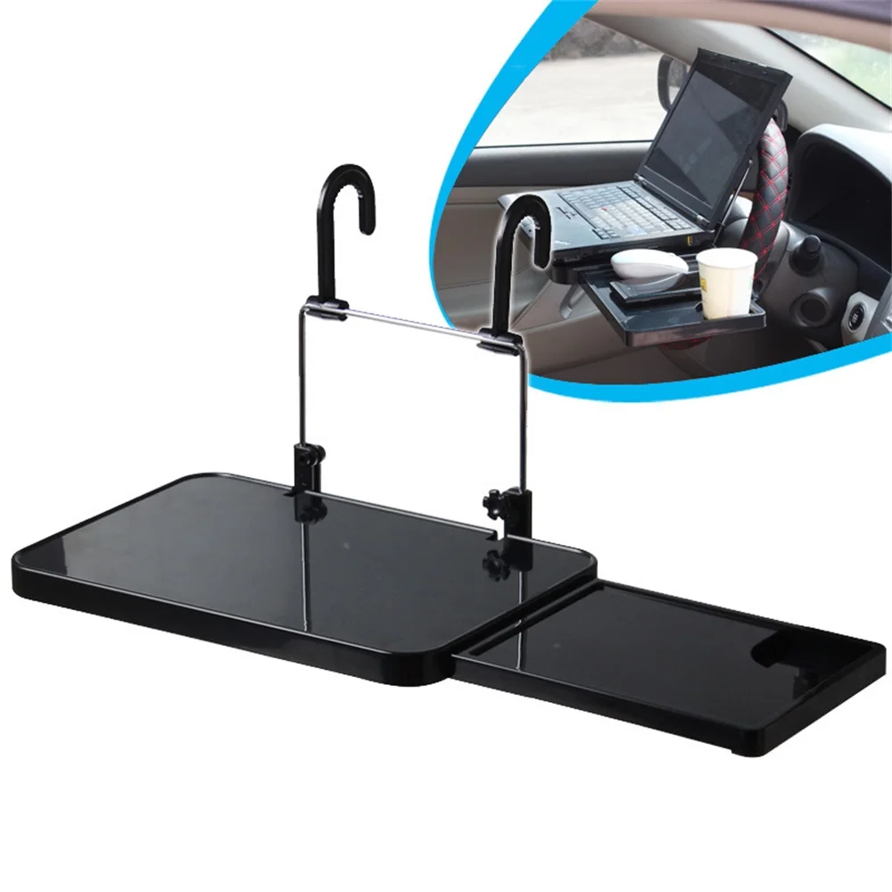 Car Laptop Food Holder Seat Steering Wheel Computer Notbook Table Work Desk Multipurpose Foldable Drink Dining Tray Stand