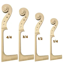Maple Wood 4/4 Cello Neck Head 3/4 Scroll 1/2 Cello Accessories Headstock 1/4
