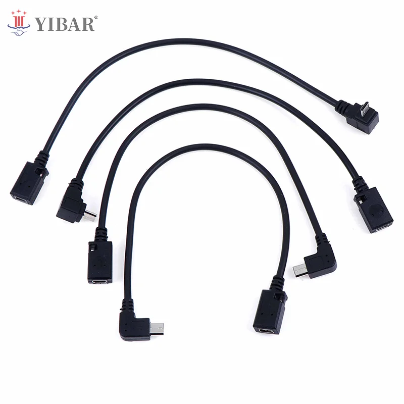 

90 Degree micro usb male to mini usb female adapter converter cable