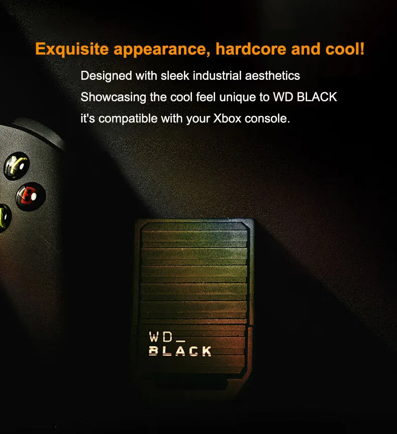 ويسترن ديجيتال WD الأصلي C50 1 تيرا بايت 512 جيجابايت WD أسود بطاقة توسيع محرك الحالة الصلبة الذاكرة للكمبيوتر Xbox Series X | S استئناف سريع #2