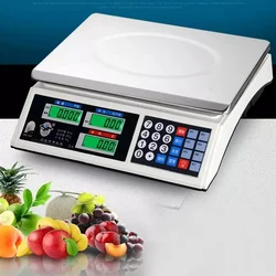 Digital Kitchen Scale: 40kg/1g Accuracy, LCD Display, Stainless Steel Weighing Scale for Food & Diet Measuring, Precise Scale