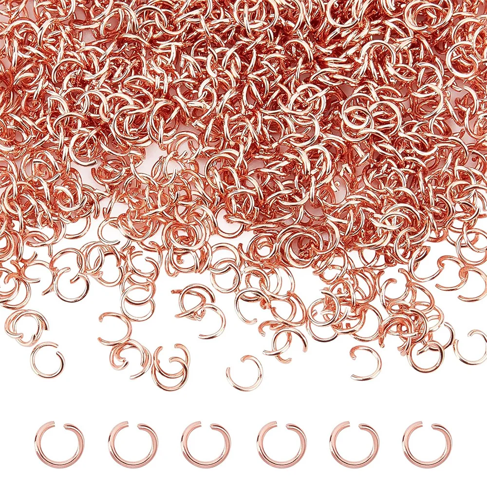 

Craftdady 500 шт. розовое золото открытые кольца для прыжков из нержавеющей стали О-образное кольцо разъем для изготовления ювелирных изделий из кольца-кольца