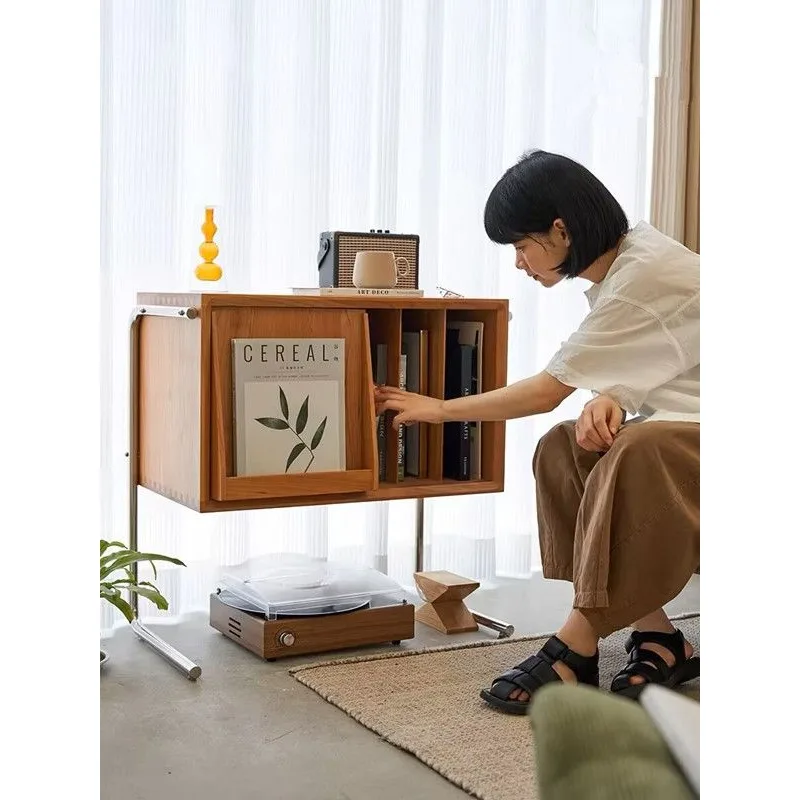 Bookcase Bedroom Bedside Table Stainless Steel Small Cabinet Magazine Cabinet y
