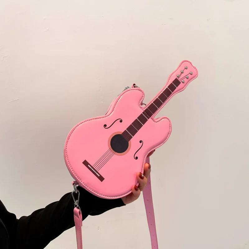 High Quality Hot Selling Wholesale 2026 New Niche Design Guitar Bag Fashion Crossbody Bag Single Shoulder PU Chest Bag Women Y2K
