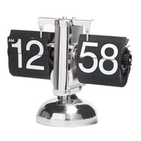 European Vintage Flip Page Clock Automatic Page Turning Quartz Time Clocks Decor for Home Bedroom Office Desktop Decoration Home