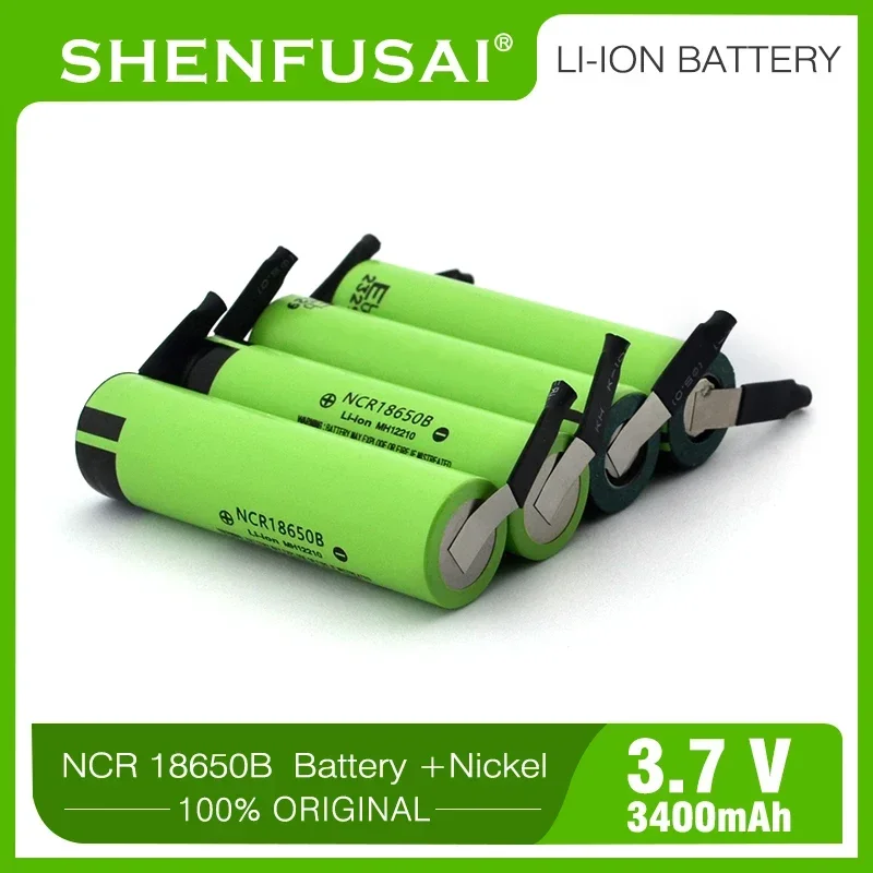 

3400mAh, 18650 battery, 3.7V, suitable for electric tools, drones, etc.+DIY nickel plate