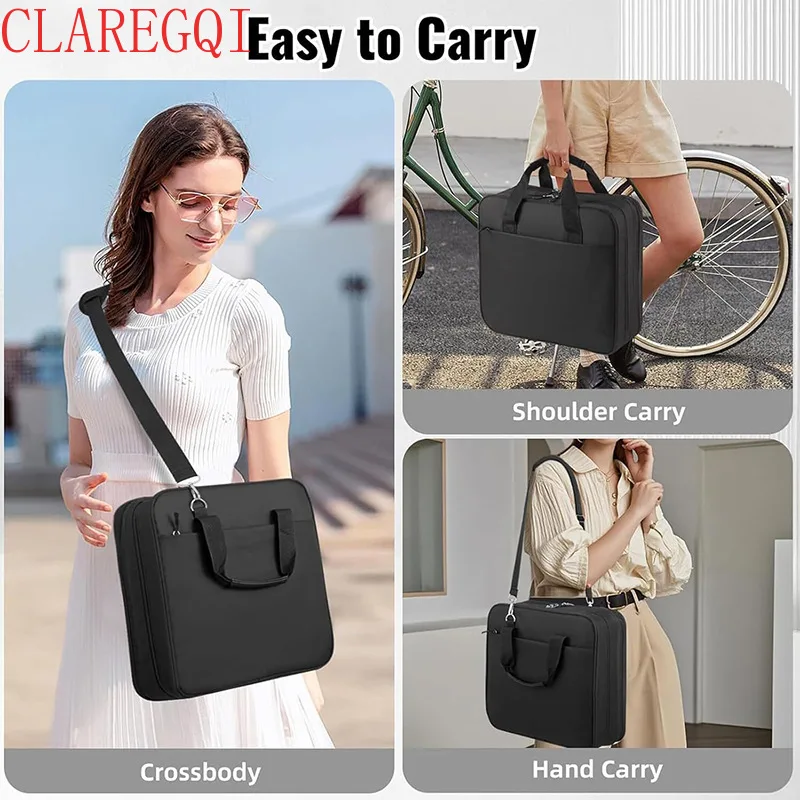 arge capacity simple office laptop bag Reusable tote bag for school Zipper leaf dolder business official documents work bag