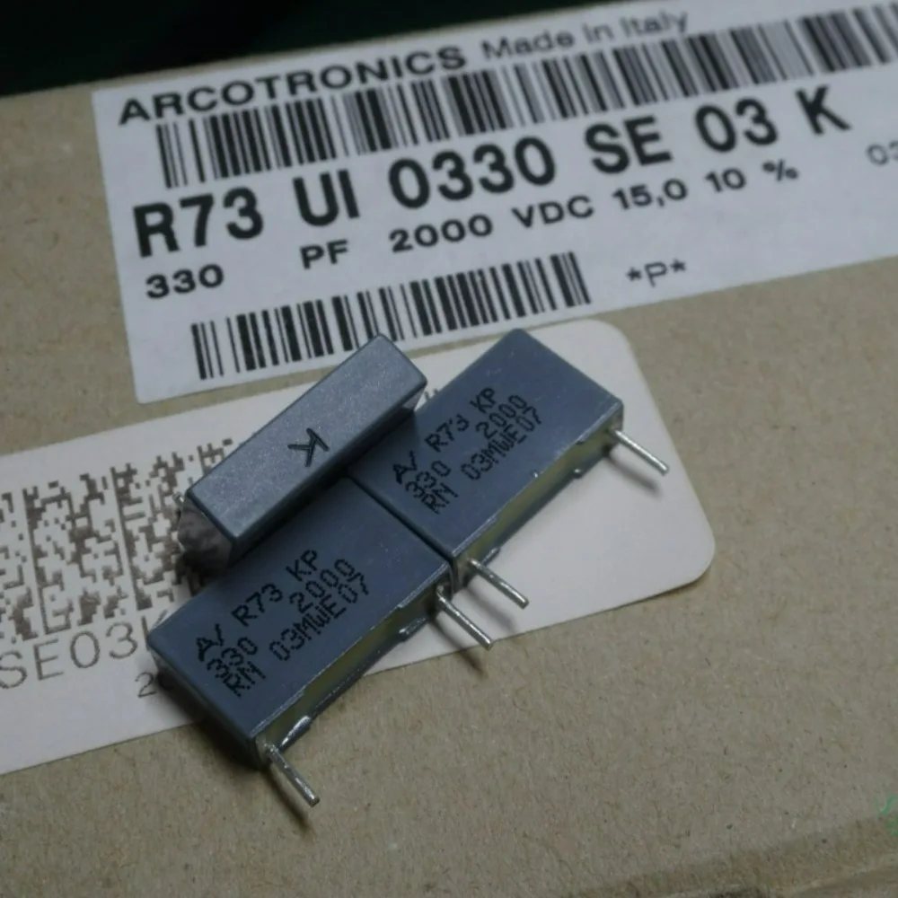 5pcs/lot AV R73 0.00033uf/2000V 0.33nf 330pF 331 Brand New 15mm Film Capacitor R73UI0330SE03K
