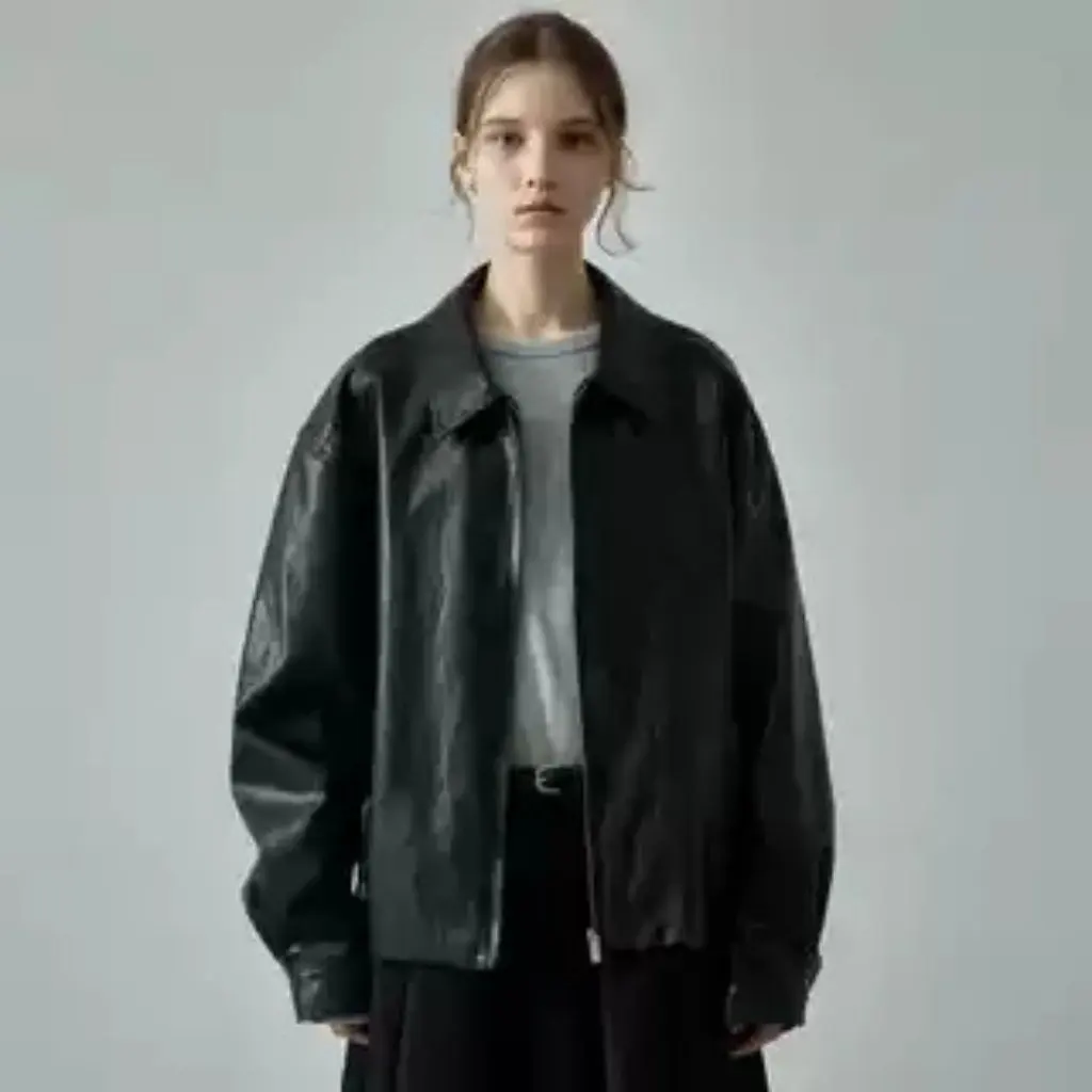 Damen-Herbst-Lederjacke im K-Stil, High-End-Designer-Nische, lockerer, schlanker, kurzer Stil, oberer Oberbekleidungsmantel