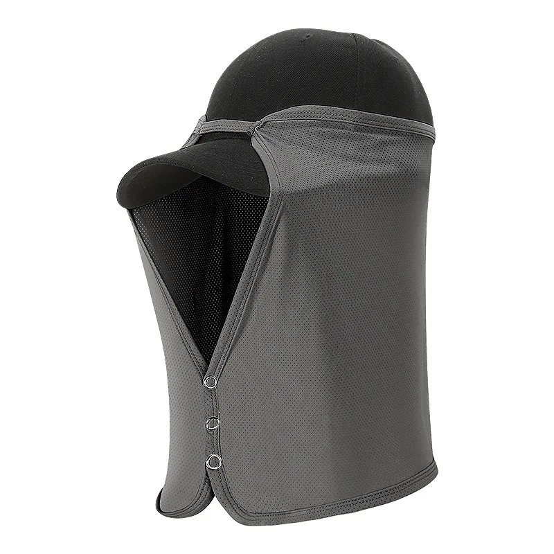 Outdoor Nackenschutz Sonnenkappe Angeln Radfahren Klettern Herren Abnehmbarer Gesichtsschutz Safari-Hut Damen Schnell Trocknender Sonnenschutzhut – Detail 6