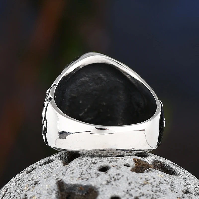 2022 New Design Stainless Steel Classic Bumps Signet Ring Navy Ship Shape Anels For Men Women Fashion Boat Jewelry Party Gift