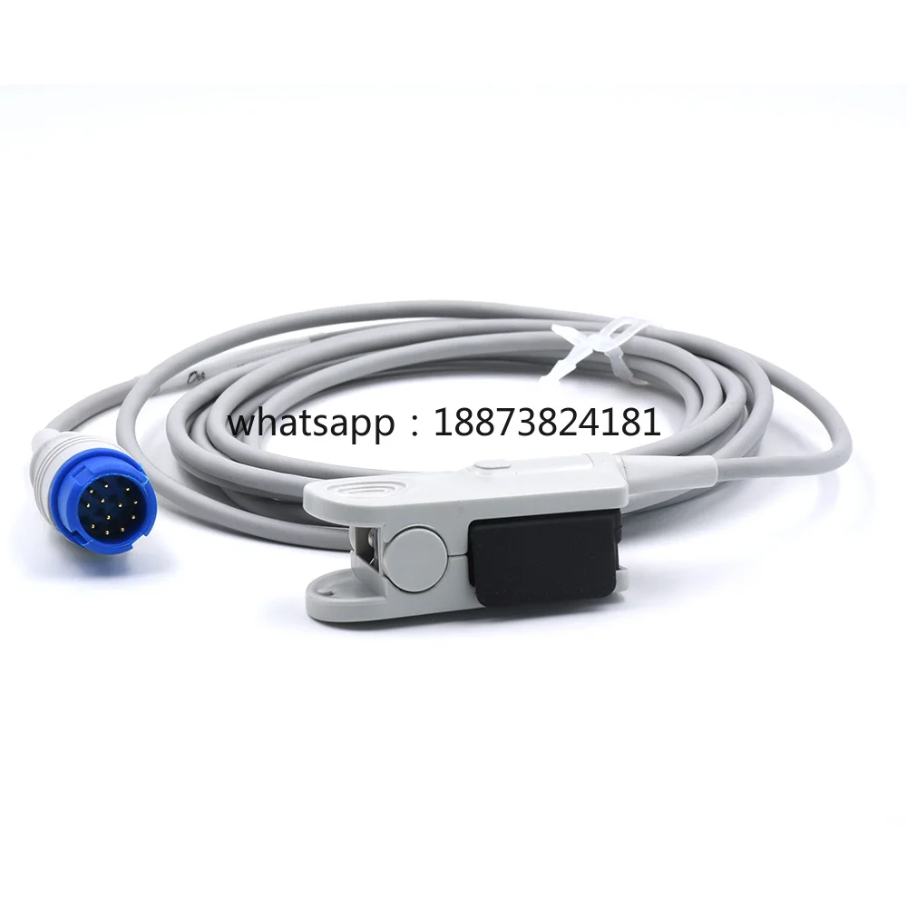 Reusable Spo2 Sensor Adult Finger Clip Sensor for MEC 1200 Patient De Sensor  fast shipping