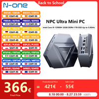 N-one Intel i9 12900H Mini PC Ultra 14 Cores, 20 Threads Windows 11 Pro 32GB DDR4 1TB SSD Dual-Band WiFi 6/BT5.2 for Home,Office