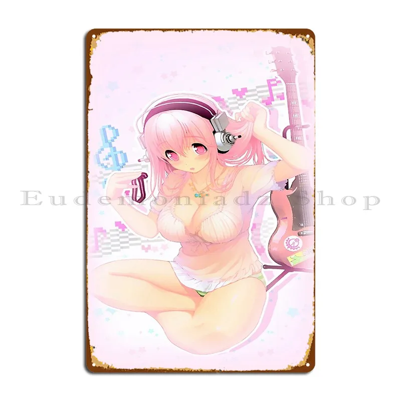 Super Sonico 2 Metal Sign Plaques Garage Club Living Room Wall Plaque Cinema Design Tin Sign Poster