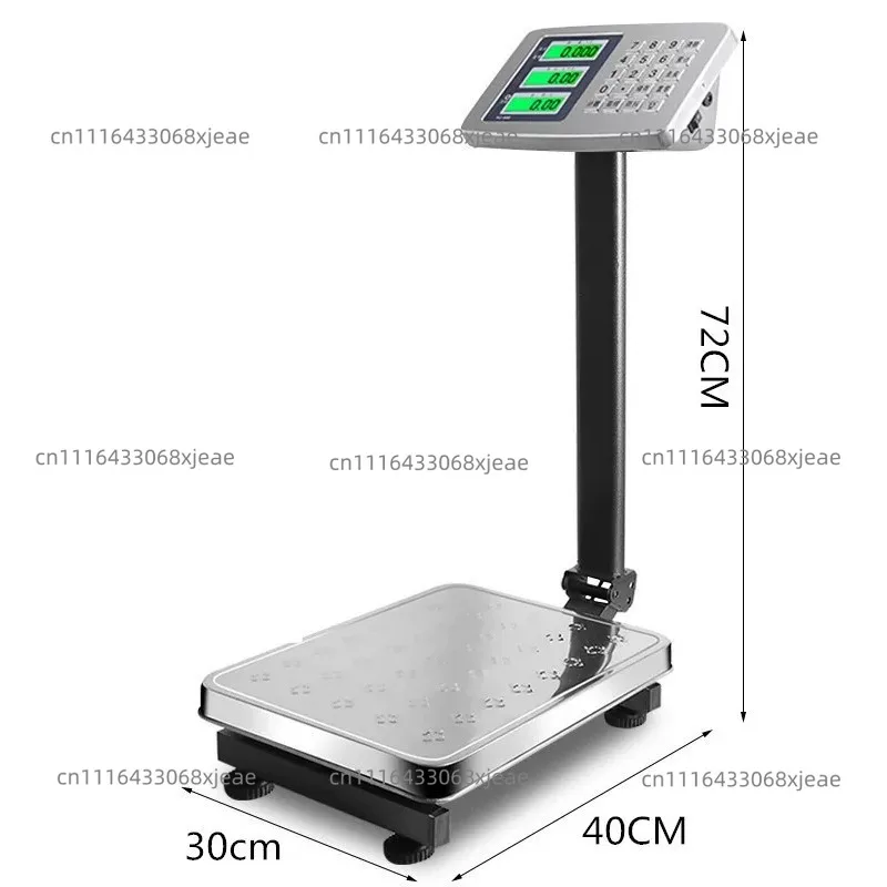 300Kg Digital Scale - High Precision Platform Weighing 100Kg 150Kg, Commercial Price Computing For Grain Farm Stall