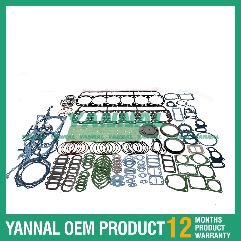 مجموعة حشية كاملة لأجزاء محرك حفارة كاتربيلر CAT3406 #3