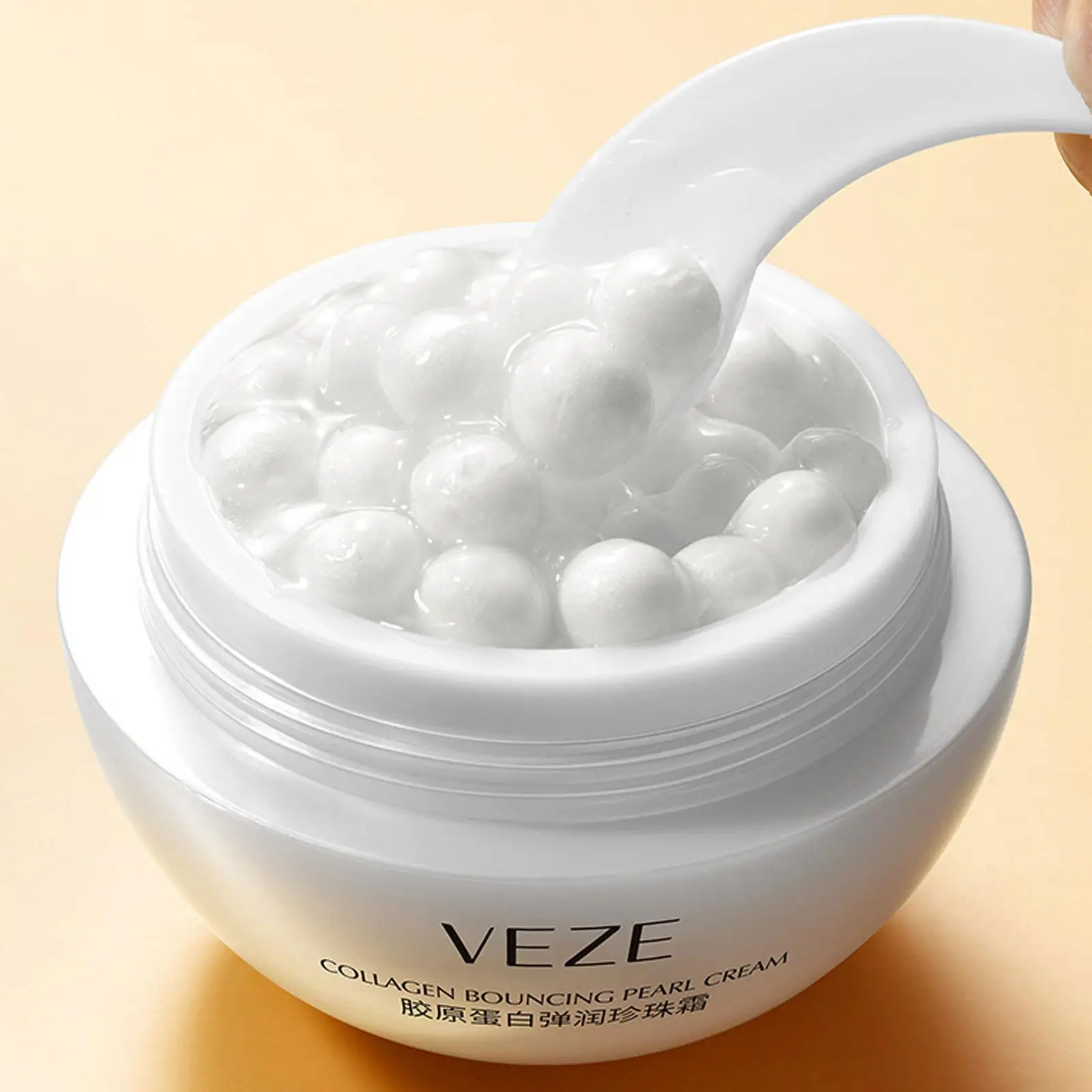Colágeno Bouncy Pearl Face Cream, Pele Escura, Manchas, Neve, Branco, Clareamento, Enchimento De Bola De Pérola, Hidratante, S A0c0, 1Pc
