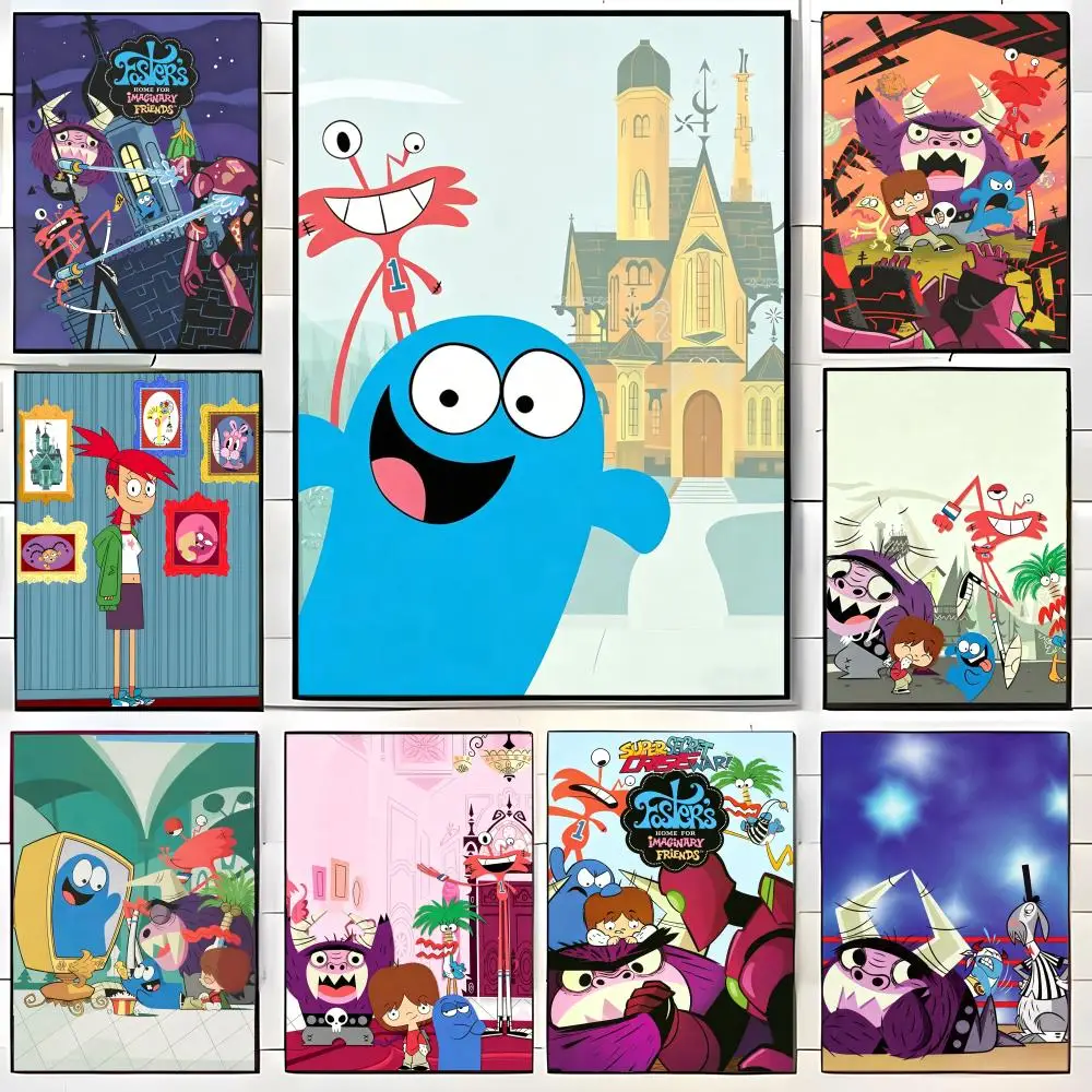 Anime F-Fosters Home for Imaginary Friends Poster Wall art print art suitable for living room bedroom bar parlor home decor gift