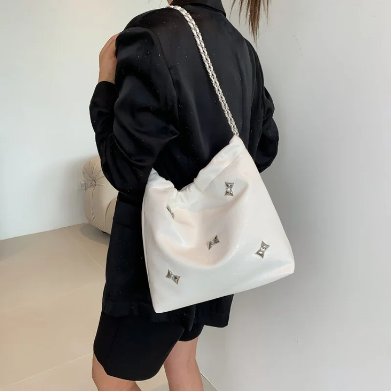 

Women's Messenger Bag Leather Tote Crossbody, Luxury Brand Shoulder Handbag Elegant Design With Multiple Zipper Pockets