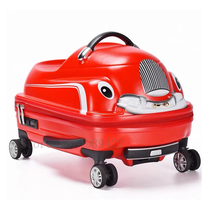 Trolley per bambini bagaglio da 20 pollici 3D cartoon valigia su ruote bagaglio a mano può sedersi a guidare bagaglio a rotelle swing car childern\'s