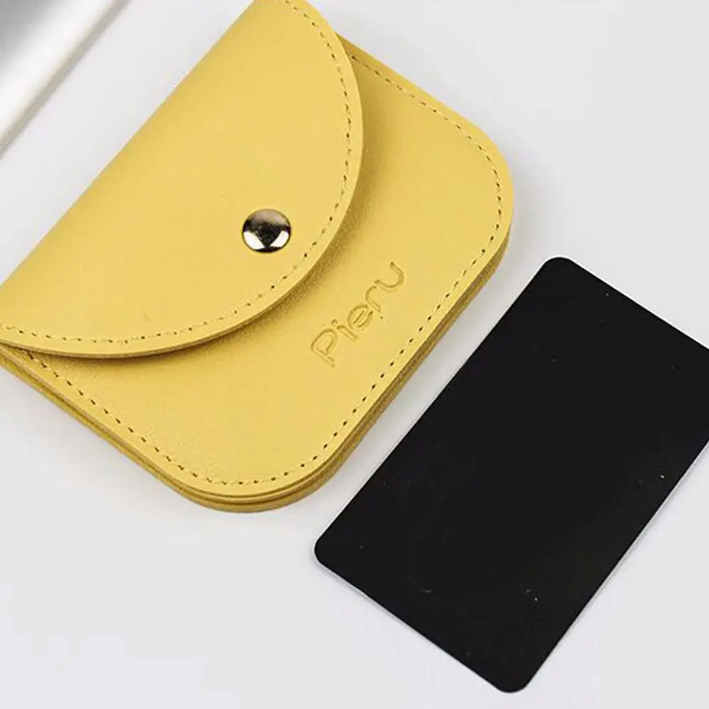 Girls Boys Portable Macaron Color Card Holders Jewelry Organizer Soft Leather Coin Purse Earphone Holder Mini Wallet Key Bag