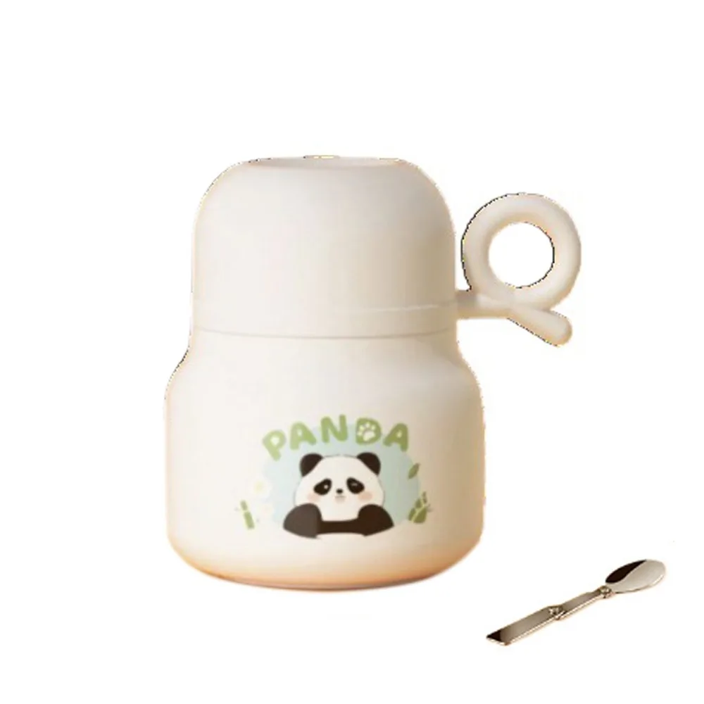 

Stainless Steel Stainless Steel Panda Stew Cup Large Capacity Drop Resistance Vacuum Liner Thermos with Cup Spoon Insulated Pot