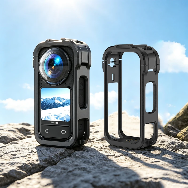 Schutzrahmenhülle für Insta360 X6 Kamera, Kunststoffgehäuse, Kaltplattenhalterung für Insta 360 X6 Zubehör