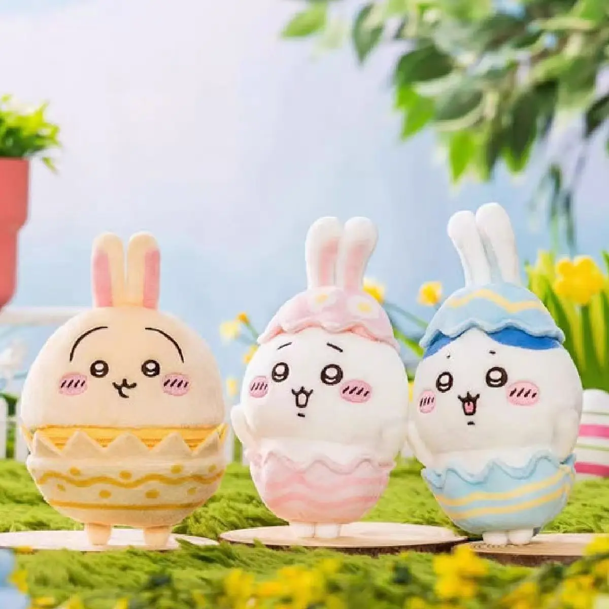 

New Chiikawa Easter Accessories Hachiware Usachi うさぎ Egg Plush Doll Pendant Schoolbag Doll Pendant Friend Gift