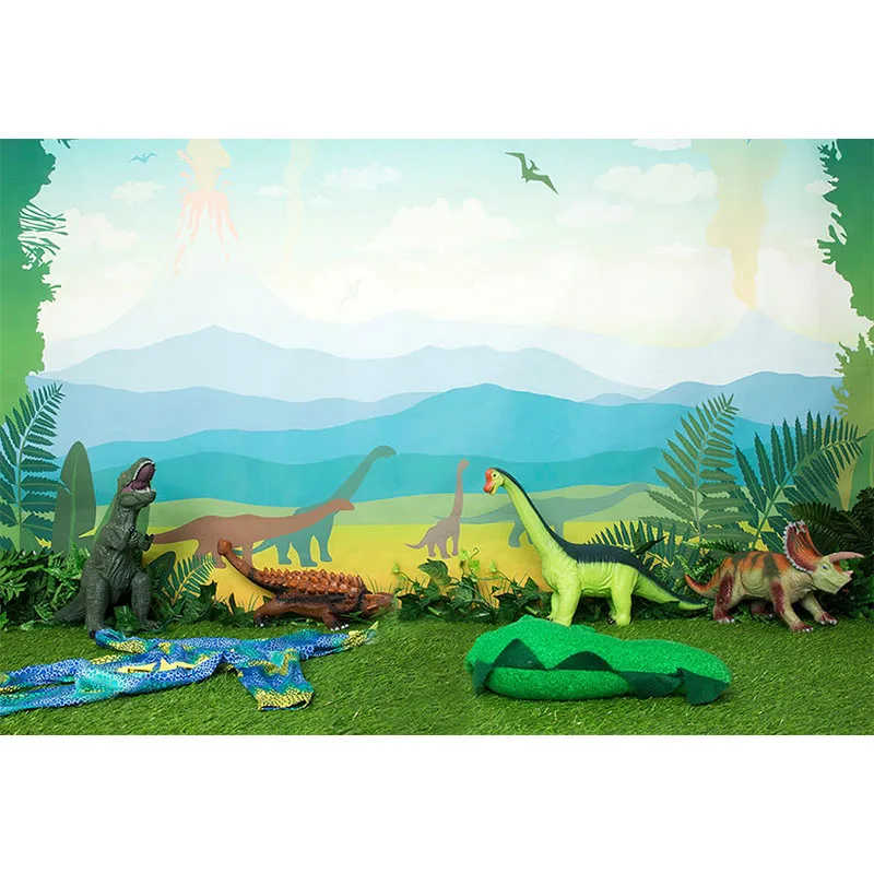 Avezano dinossauro tropical floresta tropical fotografia fundo selva menino retrato decoração de aniversário backdrops photo studio photozone