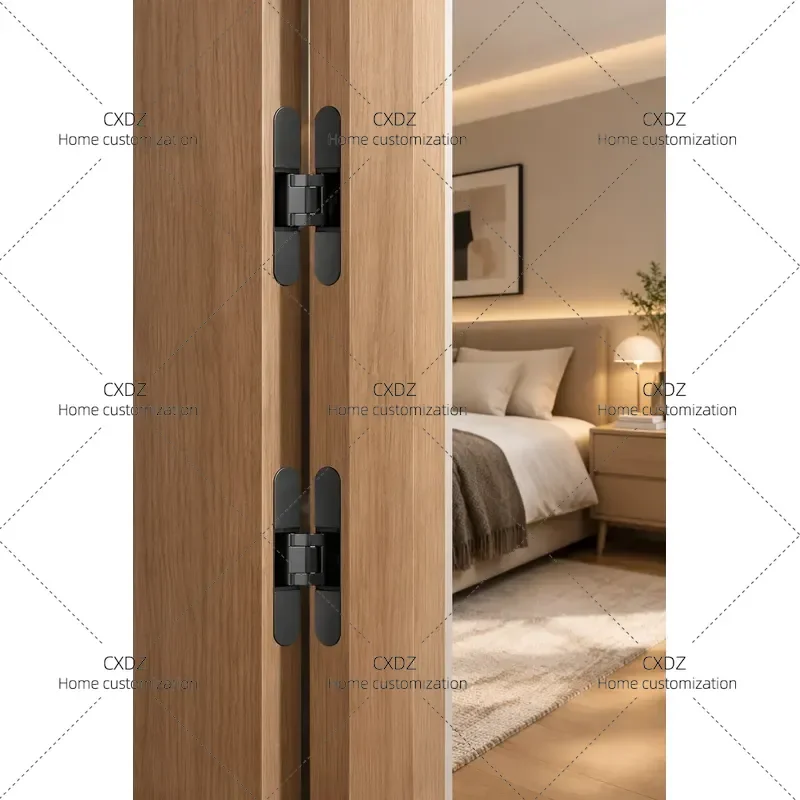 Invisible Door Closer Hidden Household Wooden Door Hinge Auxiliary Device Spring Automatic Door Closer