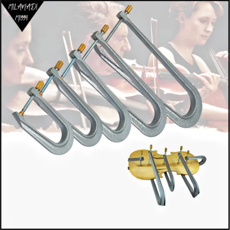 1 Set Violin Luthier Clamp For Crack Maker Bass Bar Board Aluminum Bass Bar Clamp Violin Tools Fiddle Luthiers Repair Tools