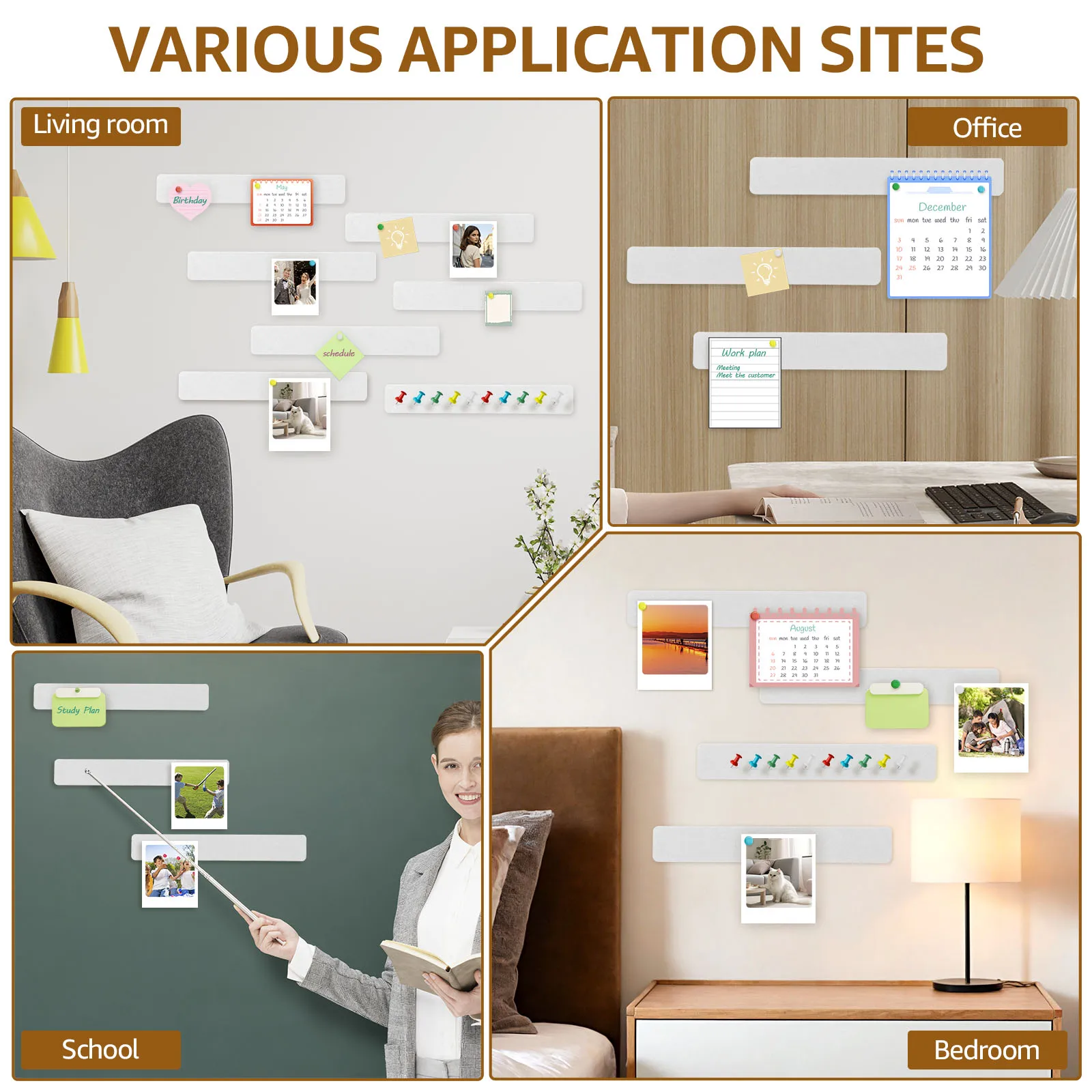 24 قطعة ورأى ذاتية اللصق لوحة إبرية متعددة الأغراض نشرة لوح قطاع لتقوم بها بنفسك عرض الصور ورأى مجلس لمكتب المدرسة ديكور المنزل