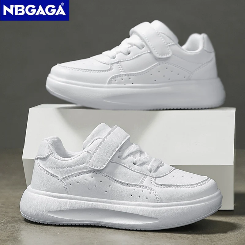 Children's White Shoes Spring Autumn Boy's Sports Shoes Anti slip Girls Walking Shoes Casual Student Kids Walking Shoes