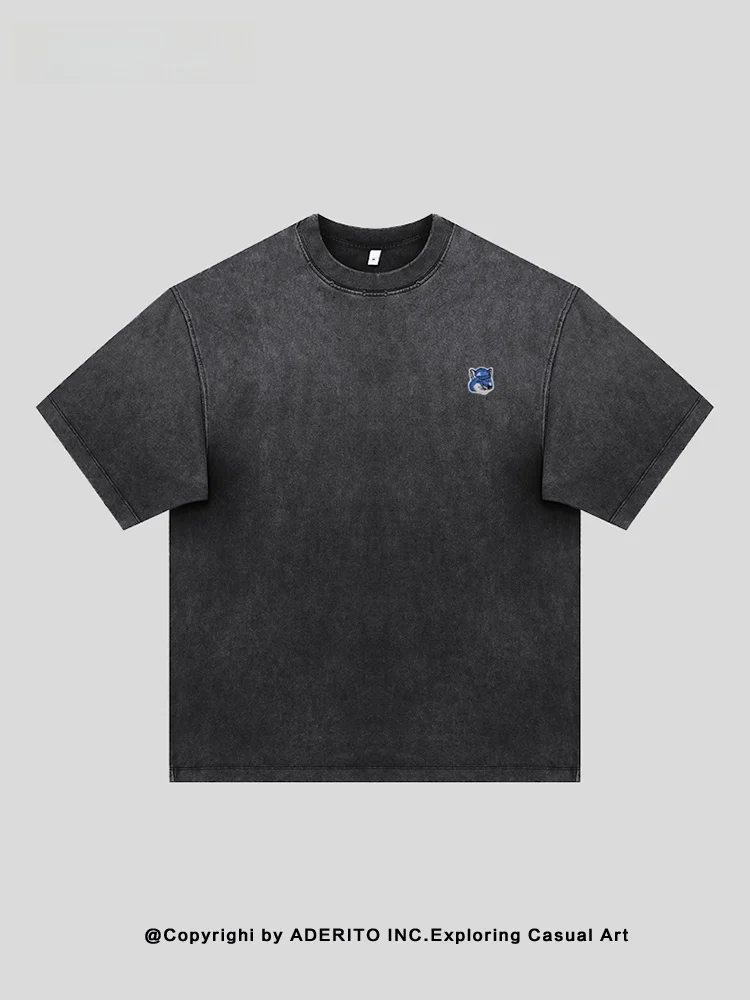 

Loose Fit Embroidery ort Sve T-irt Brand Casual Sle Youth ular Breathable Cotton Summer Wear for Cou...