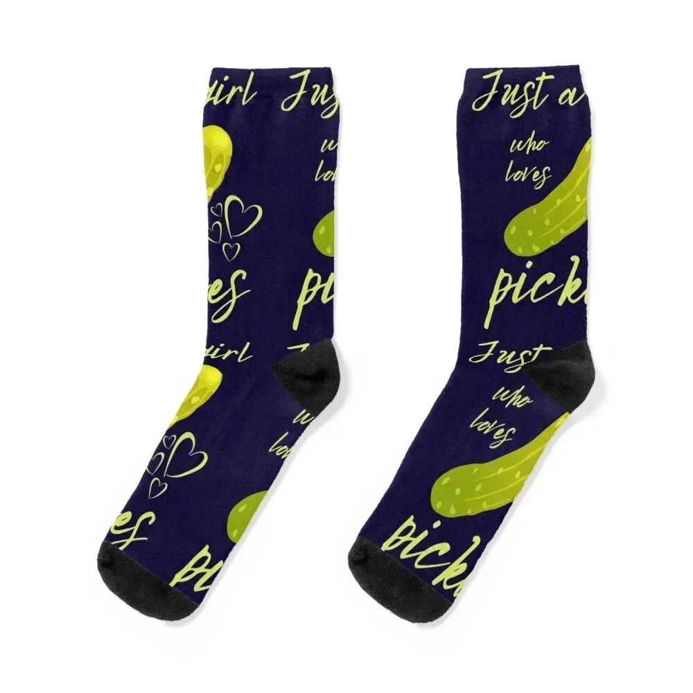 

Just a girl who loves pickles Socks loose Stockings man Children's Socks Women's Men's