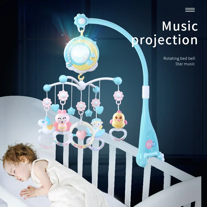pasgeboren baby peuter babyspeelgoed 0-12 maanden voor kinderen kinderen jongens meisjes op bed bel elektrische wiegjes mobiele muziekdoos rammelaars