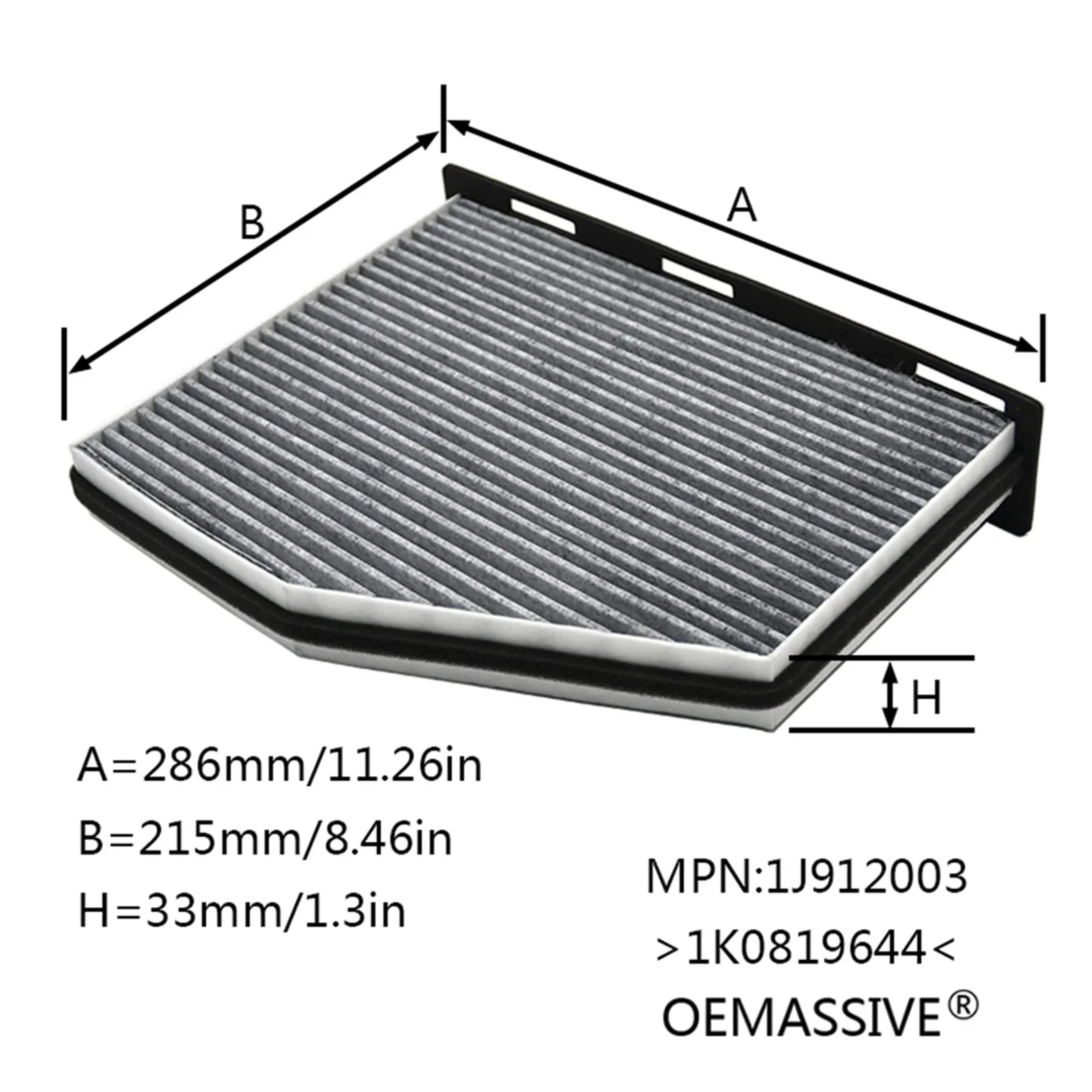 WANWUXIN 1K0129620D 1K0819644A Combo Set Engine Cabin Pollen Air Filter For VW Golf Passat Eos CC Caddy Tiguan Jetta Skoda Octav