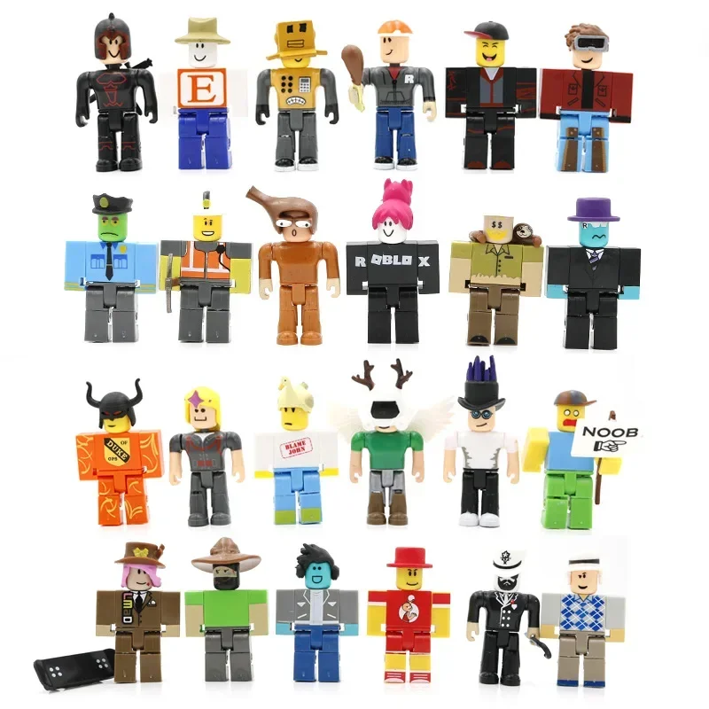 Roblox A Variety of Roblox Game Peripheral Doll Collectibles Virtual World Building Block Doll Assembly Toys Children's Gifts