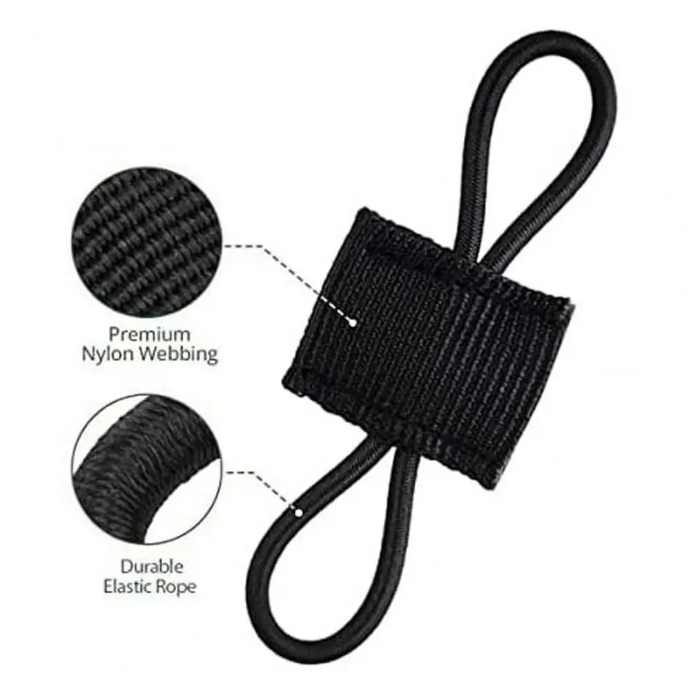 Backpack Webbing Set Easy Installation Backpack Webbing 12pcs Hiking Backpack Webbing Clips for Gear Holder Elastic Binding