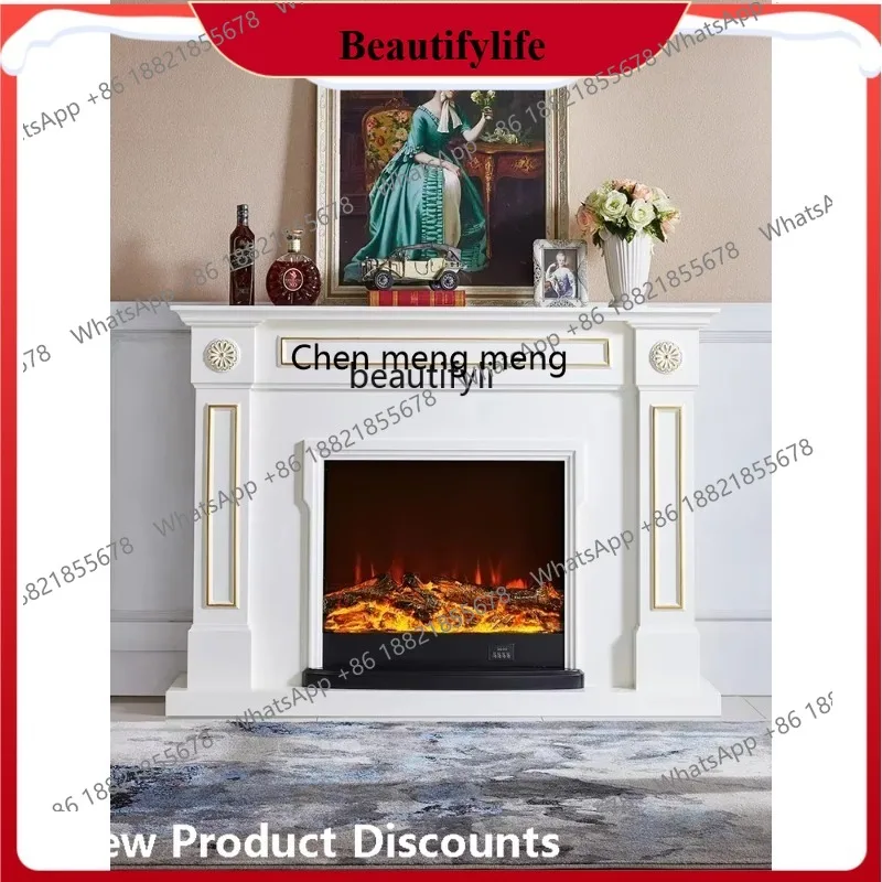 D178   1.5M American fireplace cabinet Electric fireplace simulation heater Household fireplace decoration 06