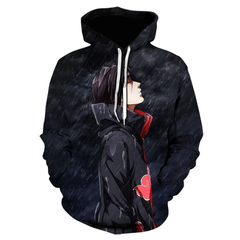 Bandai Naruto 3D-Serie Herren-Hoodie Neu für Herbst/Winter 2026 Anime-Inspiriert Harajuku Y2K Streetwear – Detail 13
