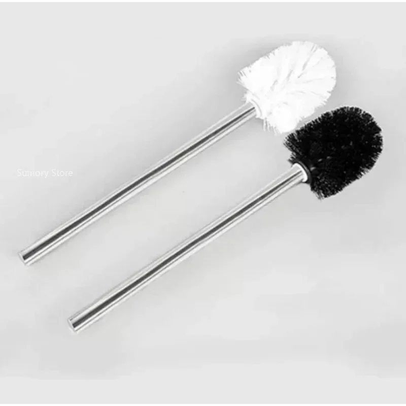 

1pcs Stainless Steel Toilet Brush Bathroom WC Black Kitchen Cleaning Brush Silver Toilet Brush Scrubber Bathroom Cleaning tools