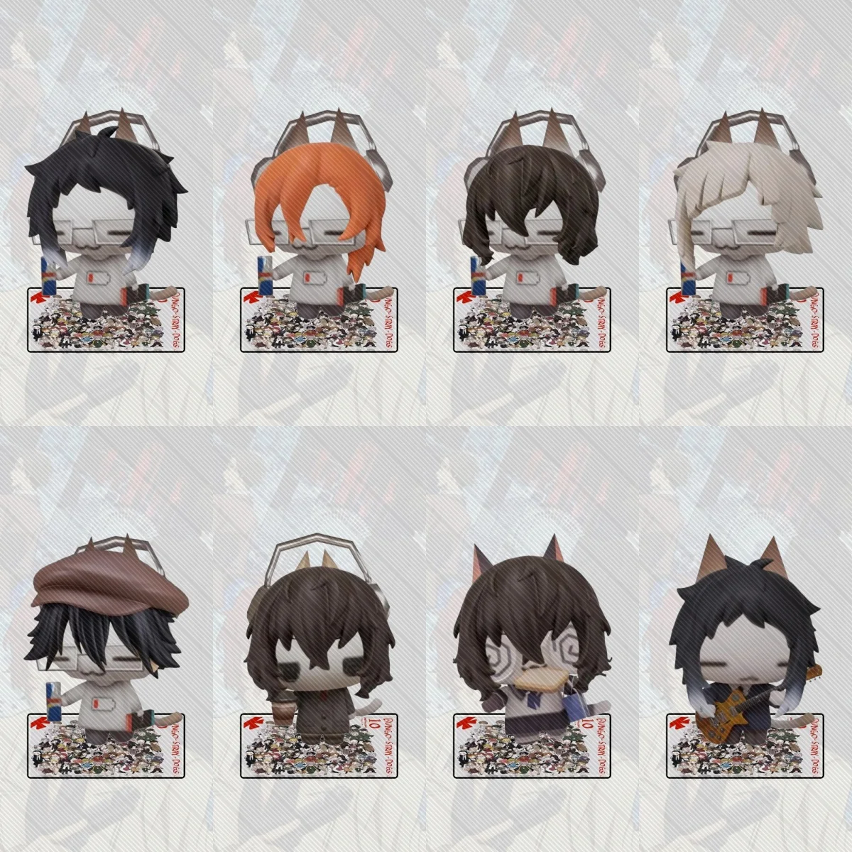 Figuras de perros callejeros Bungou de 10cm, soporte acrílico, Osamu Dazai Nakahara Chuuya, modelos de soporte, Fans coleccionables, regalo de Navidad